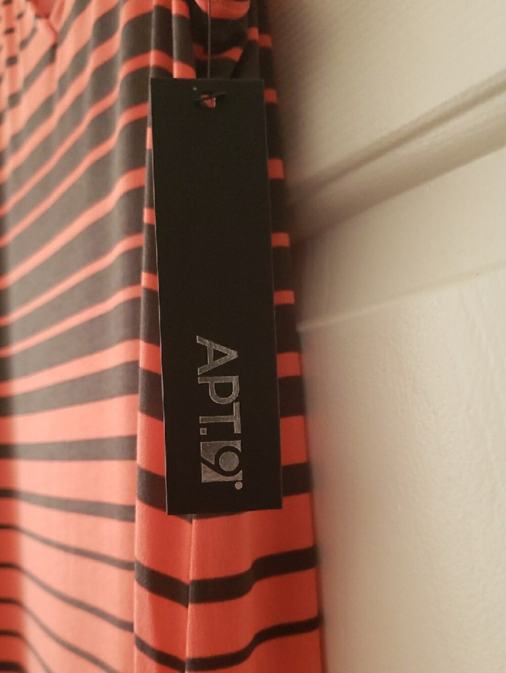 Apt. 9 Pink and Black Striped Tank Top - Picture 3 of 4
